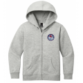 CISD Light Heather Gray Full Zip Hood Youth