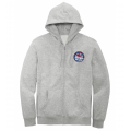 CISD Light Heather Gray Full Zip Hood