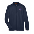 Men's Navy Harriton Quarter Zip