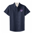 Women's Easy Care Navy Oxford