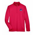 Men's Red Harriton Quarter Zip
