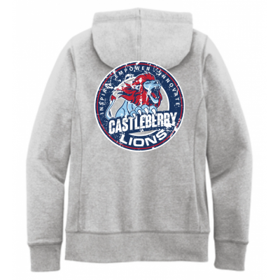 Women's CISD Heather Gray Full Zip Hood