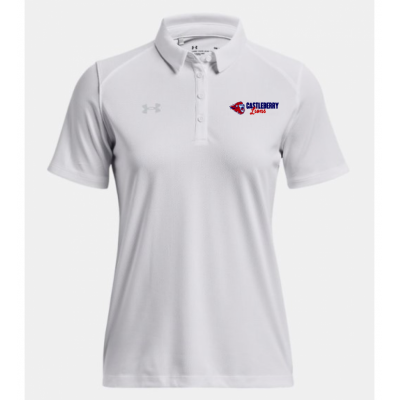 Women's White UA Polo