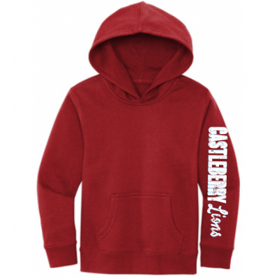 Castleberry Lions Red Hoodie Youth