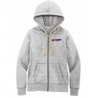 Women's CISD Heather Gray Full Zip Hood