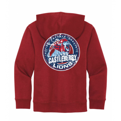 Castleberry Lions Red Hoodie Youth