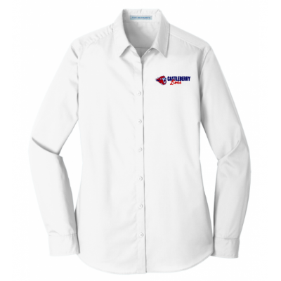 Women's LS Poplin Dress Shirt 2