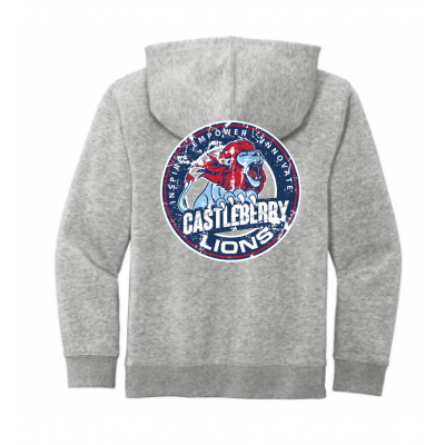 Castleberry Lions Heather Gray Hoodie Youth