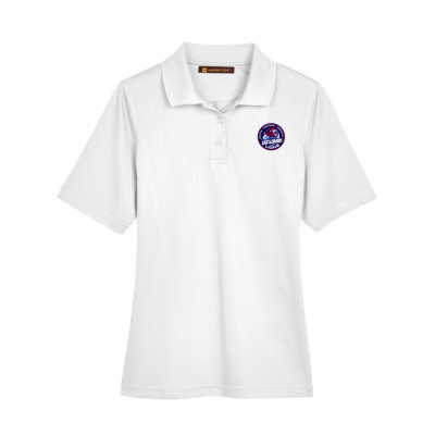 Women's White Harriton Polo