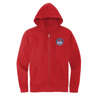 CISD Red Full Zip Hood