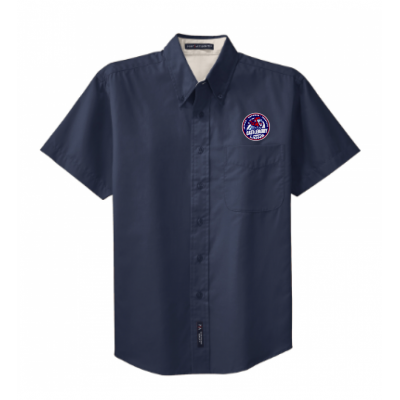 Men's Easy Care Navy Oxford
