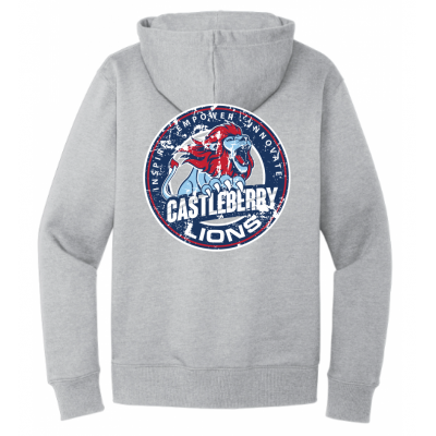 Castleberry Lions Heather Gray Heavyweight Hoodie