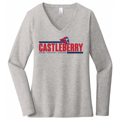 Women's Inspire Empower Innovate Light Heather Gray LS
