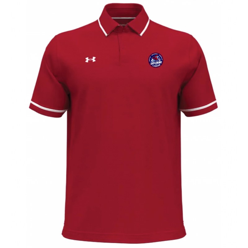 Men's UA Red/White polo