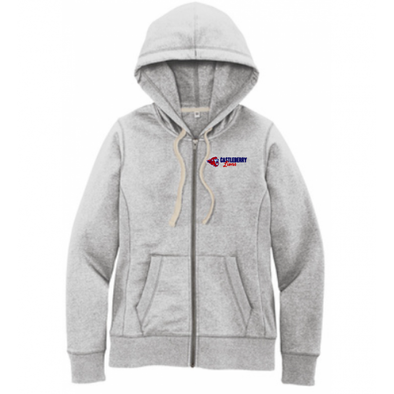Women's CISD Heather Gray Full Zip Hood