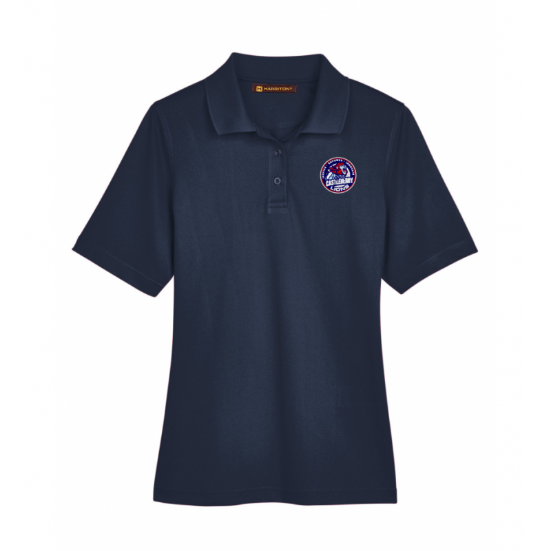 Women's Navy Harriton Polo