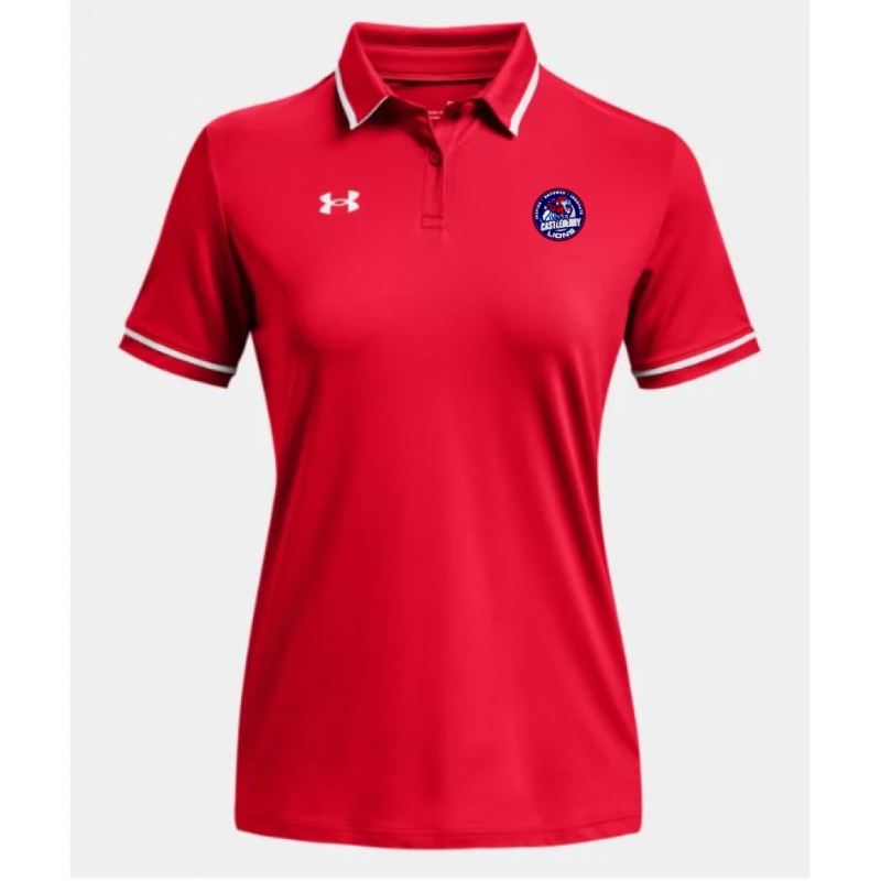 Women's UA Red/White polo