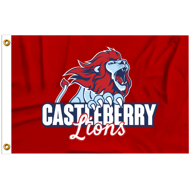 Red Castleberry Flag
