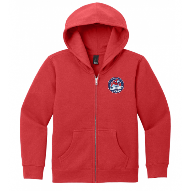 CISD Red Full Zip Hood Youth