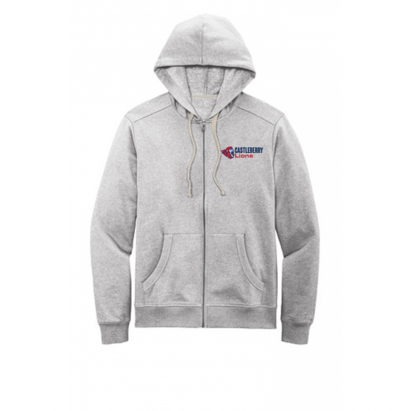 Men's CISD Heather Gray Full Zip Hood