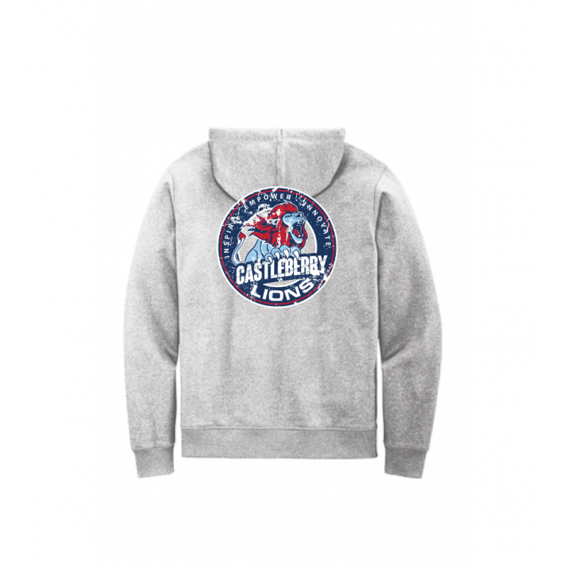 Men's CISD Heather Gray Full Zip Hood