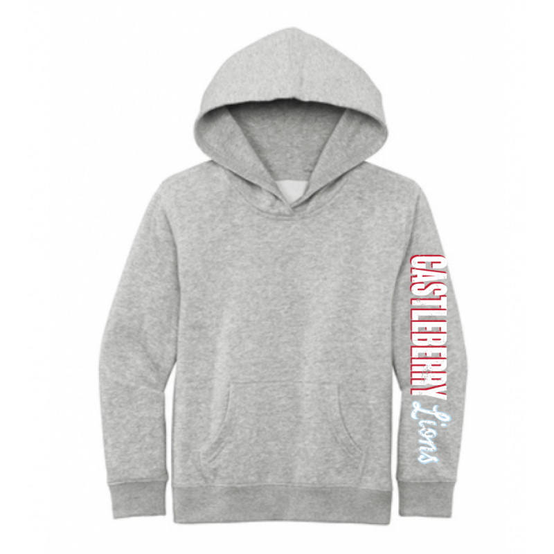 Castleberry Lions Heather Gray Hoodie Youth