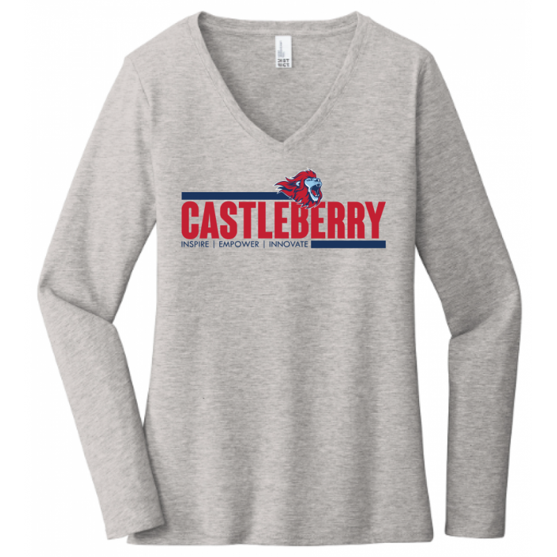 Women's Inspire Empower Innovate Light Heather Gray LS