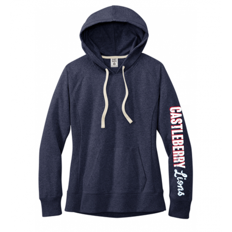 Women's Fleece Navy Hoodie
