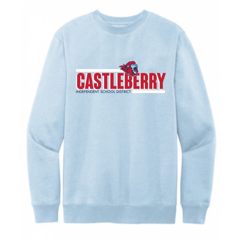 Castleberry ISD Light Blue Crewneck