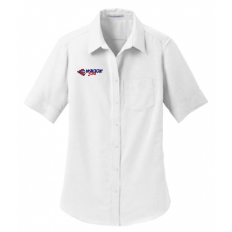 Women's White Oxford SS