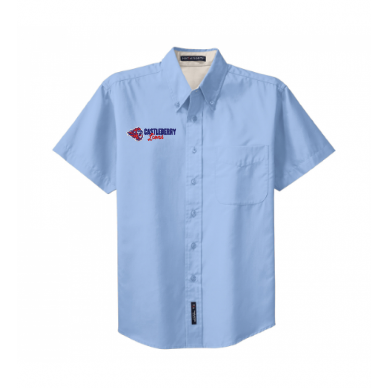 Men's Easy Care Light Blue Oxford